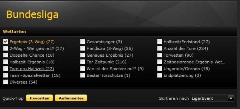 Welche Arten von Sportwetten gibt es?